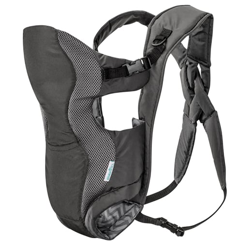 Evenflo - Canguro con babero extraible | celeste