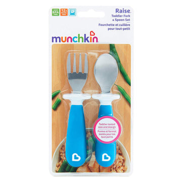 Munchkin - Juego de tenedor y cuchara para niños pequeños