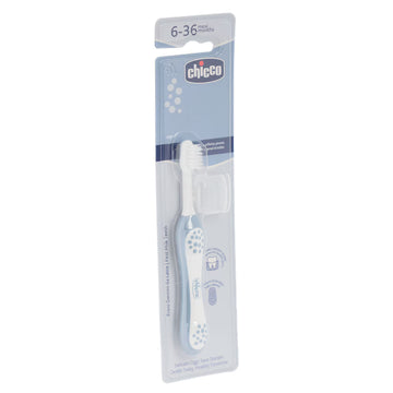 Chicco - Cepillo De Dientes Azul Para Bebés | 6 a 36 Meses