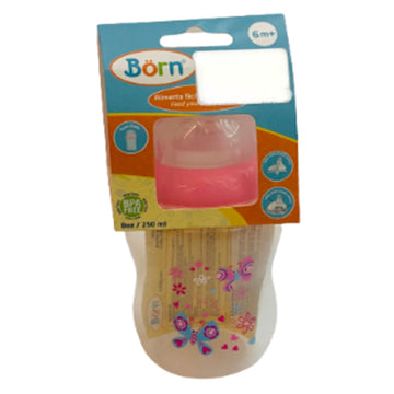 Born- Biberón Cuello Ancho 8onz Rosa/Azul