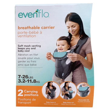 Evenflo - Canguro con babero extraible | celeste