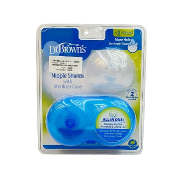 Dr. Brown's - Protectores para pezones con estuche esterilizador