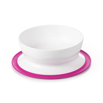 Oxo - Plato Hondo con Ventosa | Rosa
