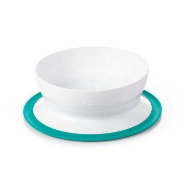 Oxo - Plato Hondo con Ventosa | Verde Azulado