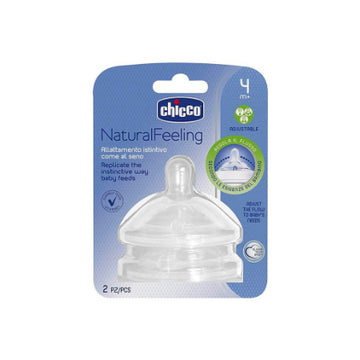 Chicco - Tetina NaturalFeeling 4M+ 2Piezas