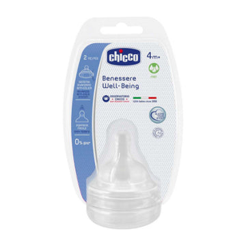 Chicco - Tetina Flujo Rápido 4m+