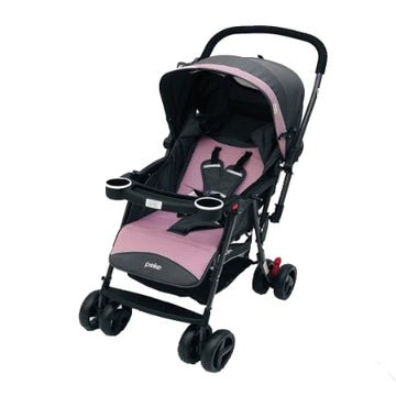 Peke- Coche Manubrio Reversible Rosado