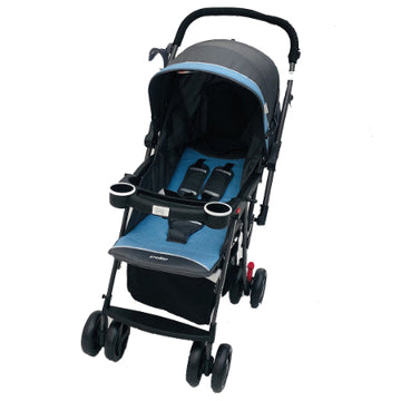Peke- Coche Manubrio Reversible Azul