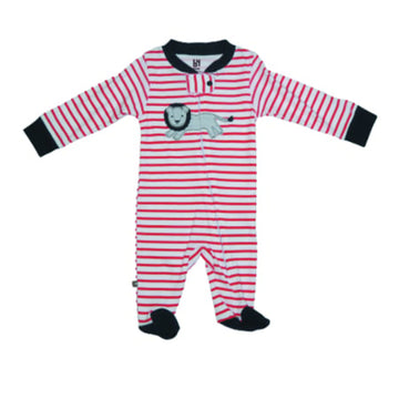 Pijama Entera Roja de León para Recién Nacido