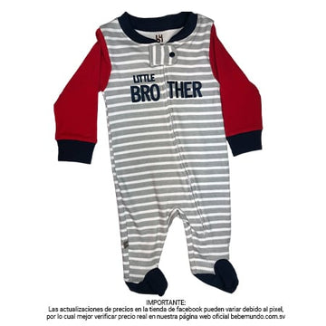 B4BABY - Pijama Entera Azul y Roja +9m