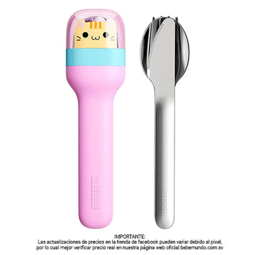 Juego de utensilios de bolsillo para niñas, unicornio