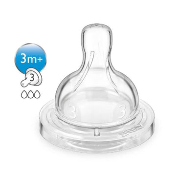 Avent - Tetina Flujo medio 3M+