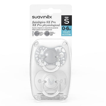 Suavinex - Chupete Gris SX Pro 0/6 M