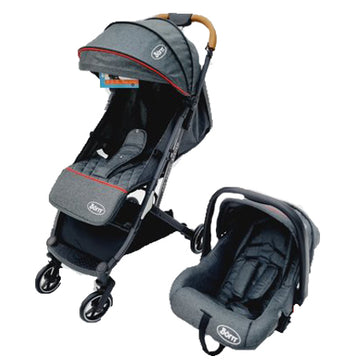 Born- Coche 4 en 1 Gris