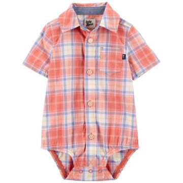 Carter´s  Enterizo cuadriculado con botones Niño 9M