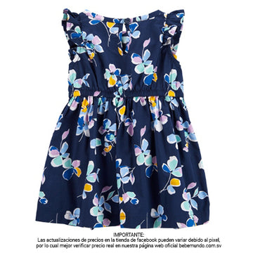 Carters Vestido floreado con complemento - 9M