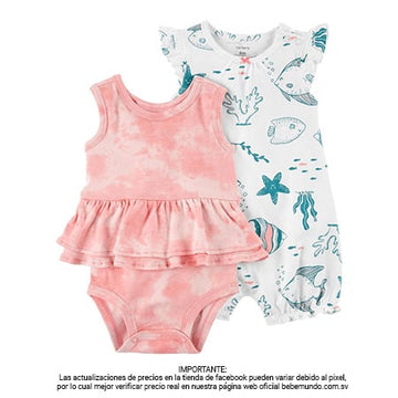 Carters enterizo rosa y peces - 9M
