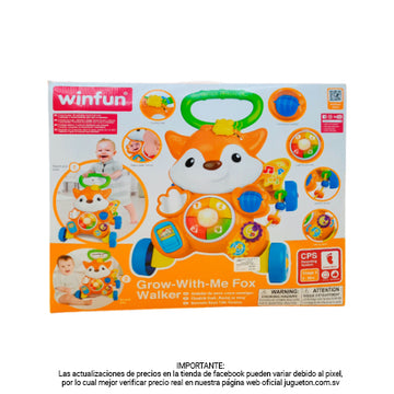 Andador de Zorrito - Crece Conmigo - Winfun