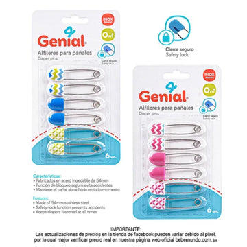 Genial- alfileres para pañales