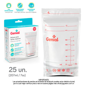 Bolsas para leche materna - Genial
