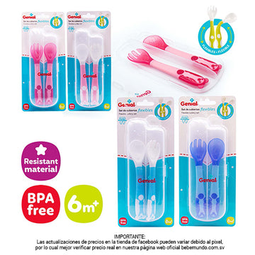 Set de cubiertos flexibles - Genial / +6M