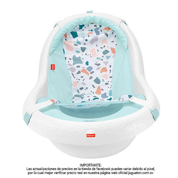 Fisher Price - Bañera 4 en 1 con soporte y asiento para bebé.