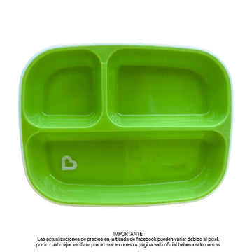 Munchkin - Plato con divisiones color verde - Individual