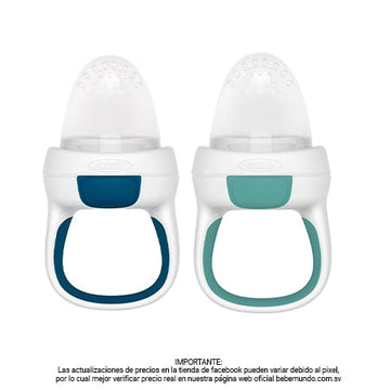 Alimentador de silicona OXO Tot - Verde y Azul