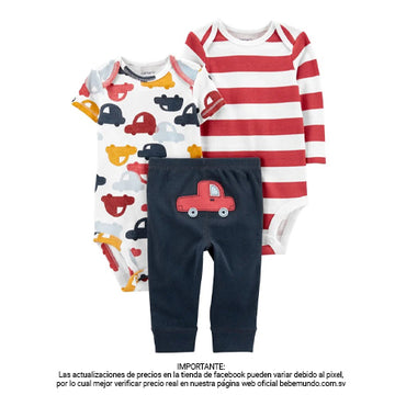 Carters - Conjunto de 3 piezas multicolor+6M