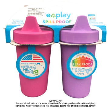 Vasos antiderrame para niña