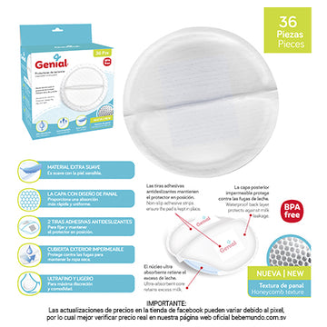 Genial - Protectores de Lactancia x 36 piezas