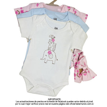 B4BABY - Set de 3 piezas niña RN