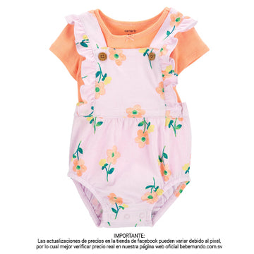 Carter's - Conjunto De 2 Piezas De Camiseta Y Overol +NB