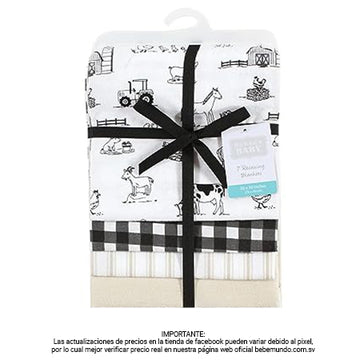 Paquete de 4 mantas unisex de franela