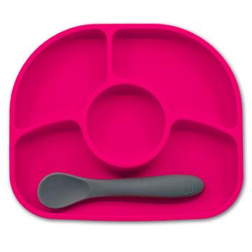 Bblub - Juego de Plato y Cuchara/Rosa