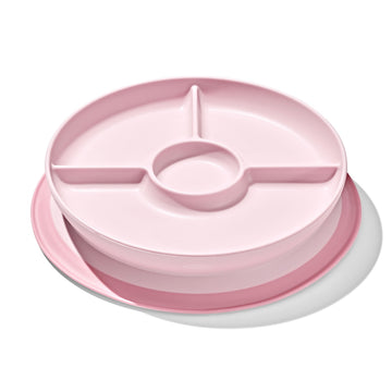 Oxo - Plato dividido con ventosa | Rosa