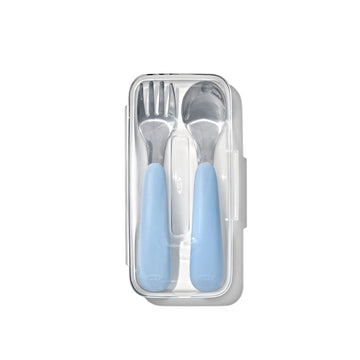 Oxo - Juego de tenedor y cuchara | Azul