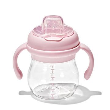 Oxo - Vaso para beber con boquilla suave y asas extraíbles, 6 oz | Rosa