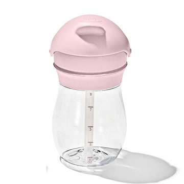 Oxo - Vaso con pajita Transición de 9 oz | Rosa