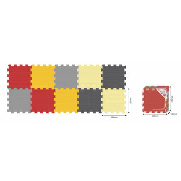 Alfombra de 10PCS Colores Calidos