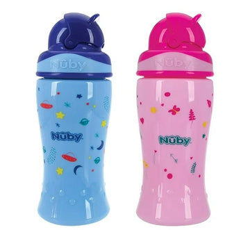 Nuby - Vaso con pajilla Flip it varios