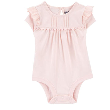 Oshkosh - Body de Algodón Manga corta y Encaje | +18m