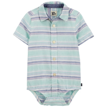 OshKosh - enterizo polo de vestir rayas | +12m