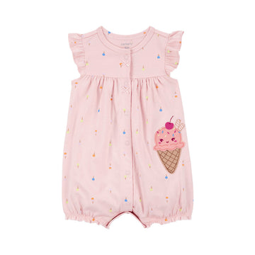 Carter's - Enterizo Estampado de Helado Rosa
