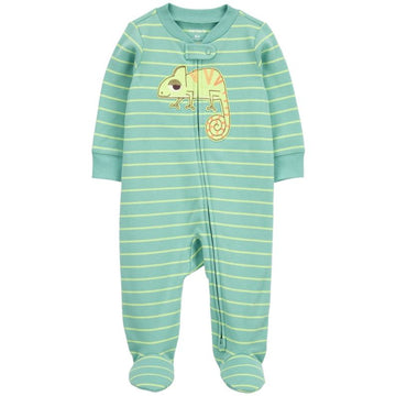 Carters - Pijama de Rayas Verde | +3M
