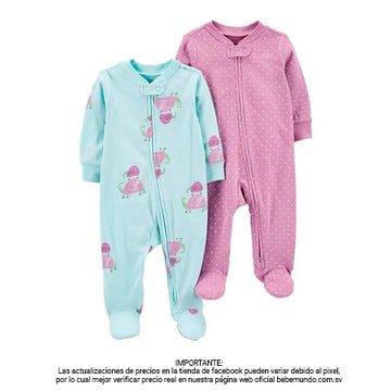 Carter´s - Set de 2 pijamas multicolor con estampado +0M