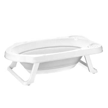 Sevi Bebe - Bañera plegable para bebé con tapón | gris