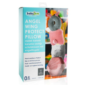 BabyJem - Almohada protectora con alas | Verde menta