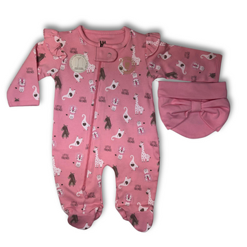 B4baby - Mameluco animales rosa| RN