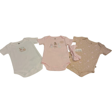 B4baby- Set de 3 piezas niña con estampado de jungla | 9-12m